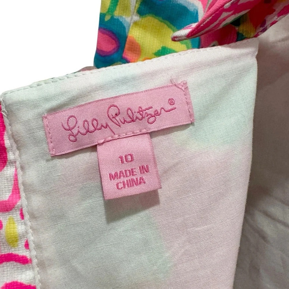 Lilly Pulitzer Shelli Dress in Come Out of Your Shell Pink Sz 10 Style# 25133 - Picture 5 of 14